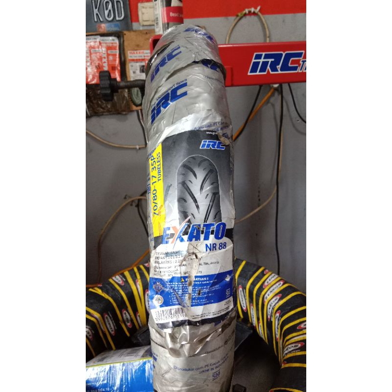 PROMO Ban Depan Motor Bebek IRC Exato 70 80 17 Tubeless Free Pentil Tahun 2014