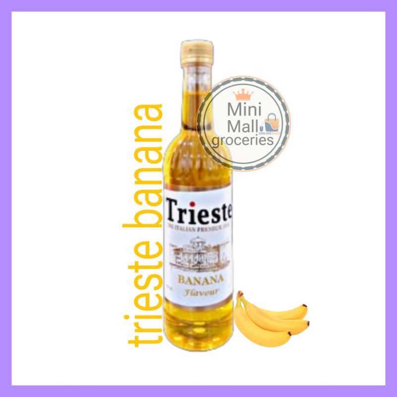 

syrup trieste banana 650ml / sirup trieste rasa pisang 650 ml