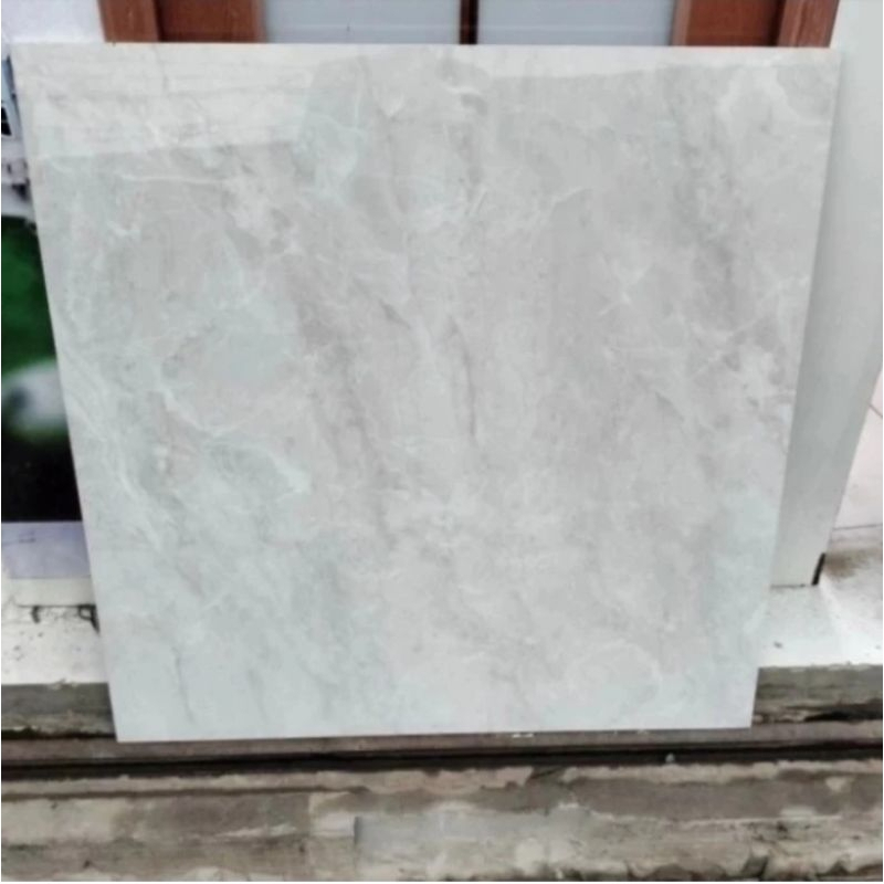 granit lantai 80x80 white alaska glosy motif marmer