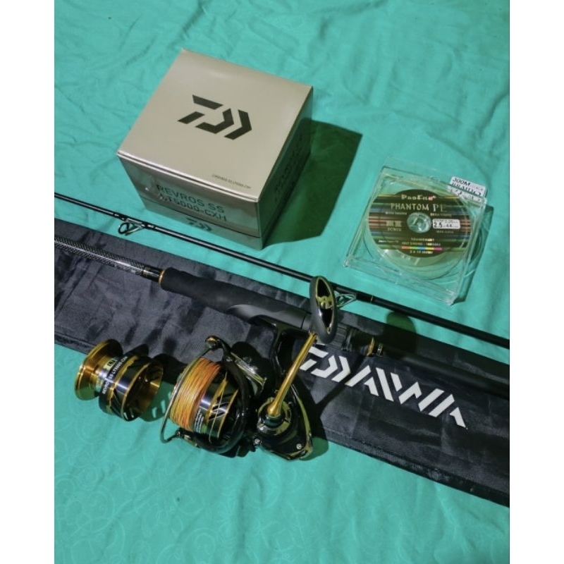 rell daiwa revros ss lt 5000 cxh, joran daiwa phantom power