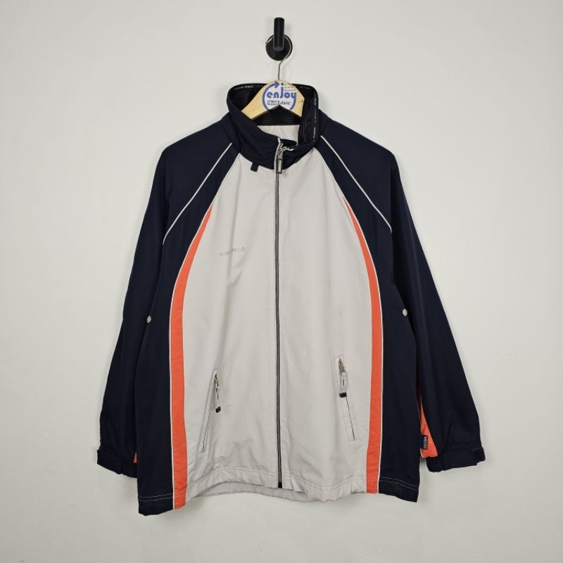 tracktop sports olahraga track jacket MARCO polo size besar big tebal second preloved