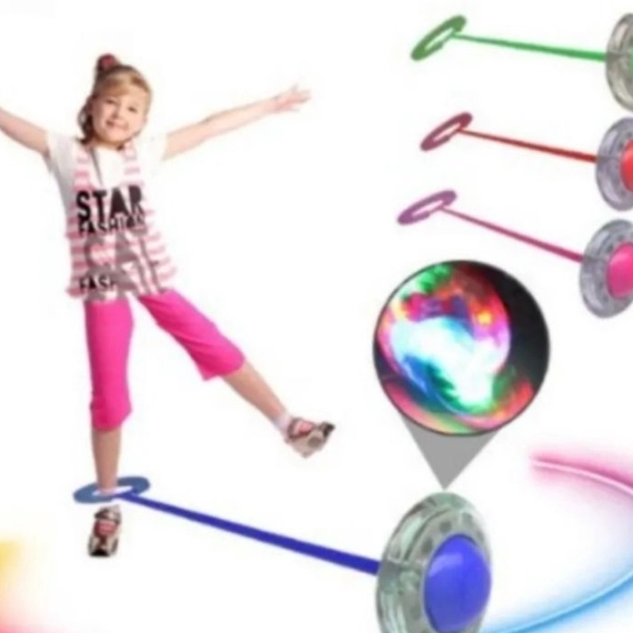 KF7 HULA HOOP KAKI FULL LED  FLASHING JUMPING BALL  MAINAN YOYO KAKI FULL LED