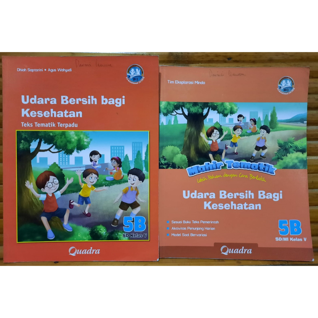 BUKU TEKS TEMATIK TERPADU UDARA BERSIH BAGI KESEHATAN 5B KELAS V