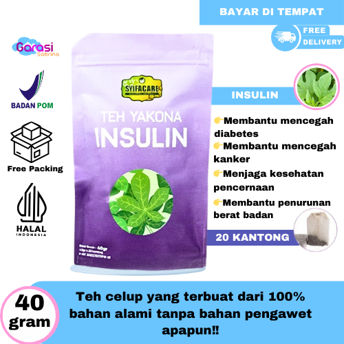 

Teh Insulin Teh Celup Syifacare 40gr Mencegah Diabetes Kangker Membantu Murunkan Berat Badan