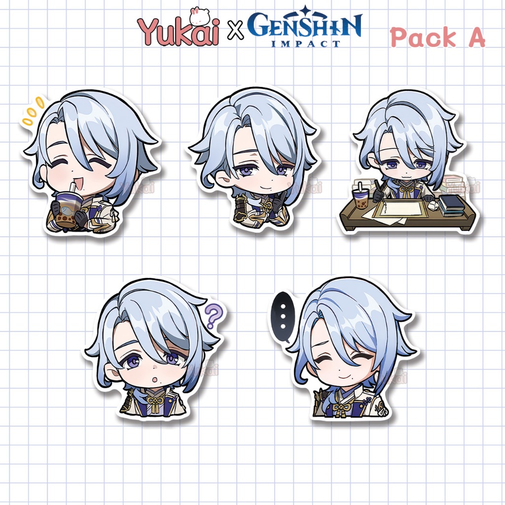 

Stiker Pack Ayato Genshin Impact Premium, Sticker Anime Waterproof