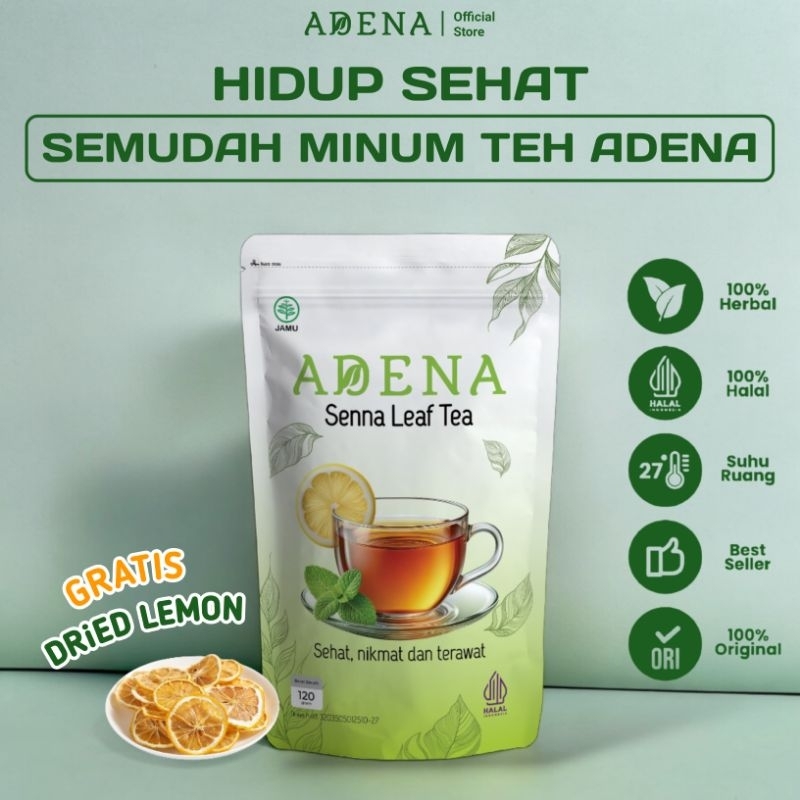 

BARU PROMO ISI 1PCS ADENA Senna Leaf Tea-Membantu Membersihkan Usus Kotor dan Menjaga Kesehatan sistem Pencernaan Alami Original Aman