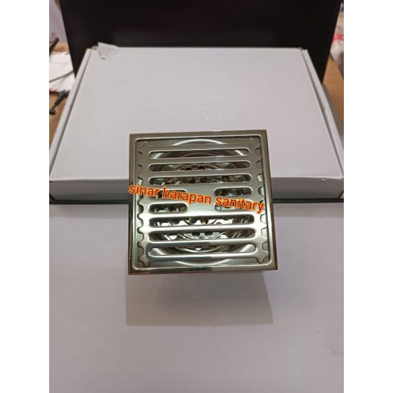 Smart floor drain garis stainless / Floor drain anti kecoa