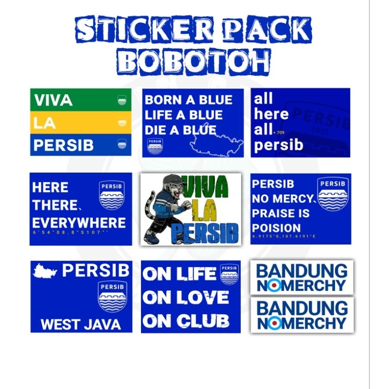 

STIKER FOOTBALL CASUALS STIKER BOBOTOH PERSIB ULTRAS HOOLIGANS TERMURAH