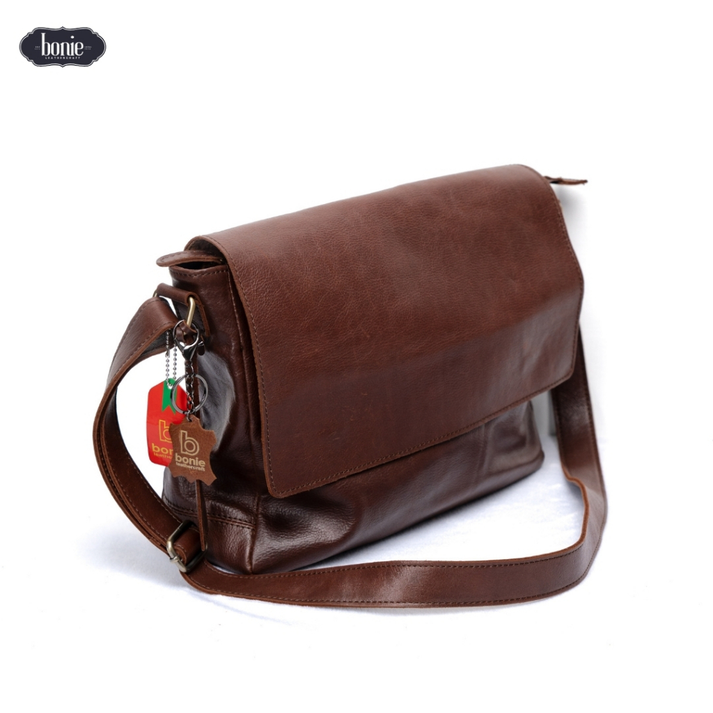 Tas Kulit Pria | Tas Kulit Asli, Tas Pria, Tas Selempang Pria [ CLAY | Bonie Leathercraft Solo ]