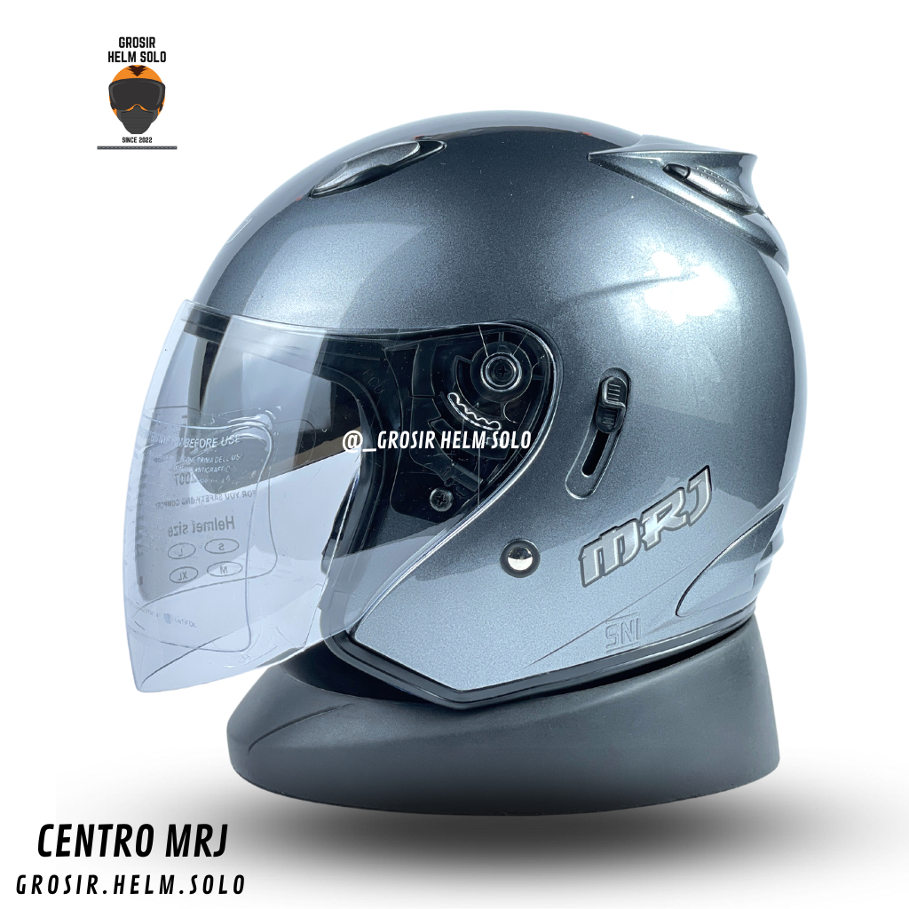 HELM CENTRO MRJ HALF FACE DOUBLE VISOR ORIGINAL SNI