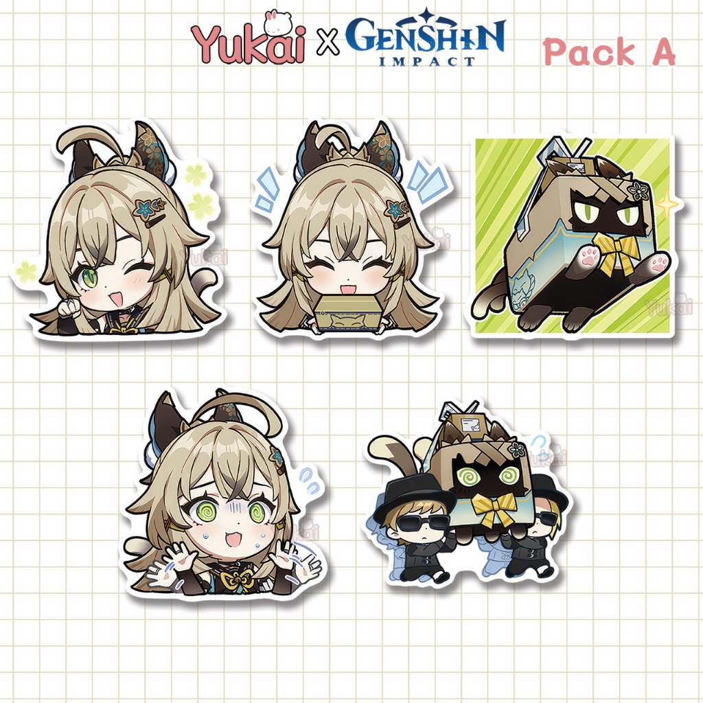 

Stiker Pack Kirara Genshin Impact Premium, Sticker Anime Waterproof