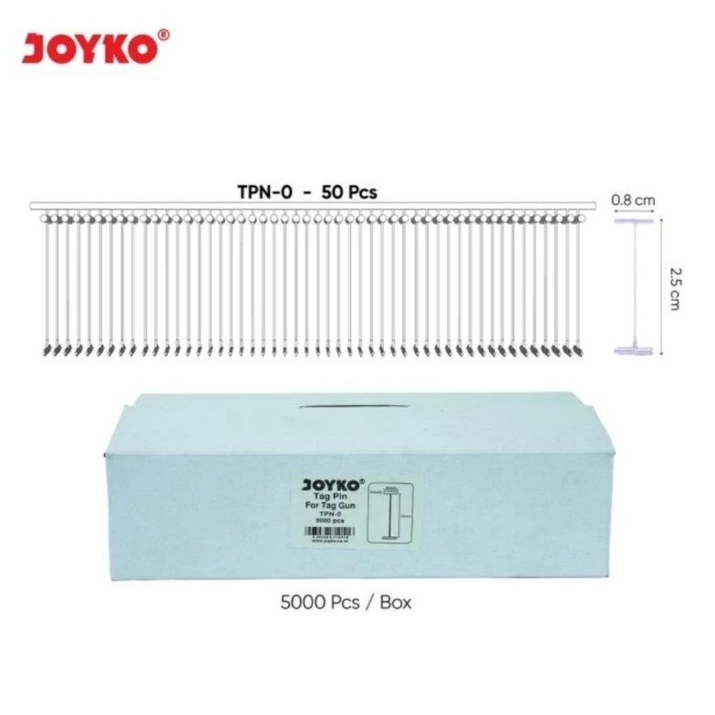 

PROMO MENARIK Joyko TPN Tag Pin 1 Box isi 5pc Refill Tag Gun Label Harga Merk