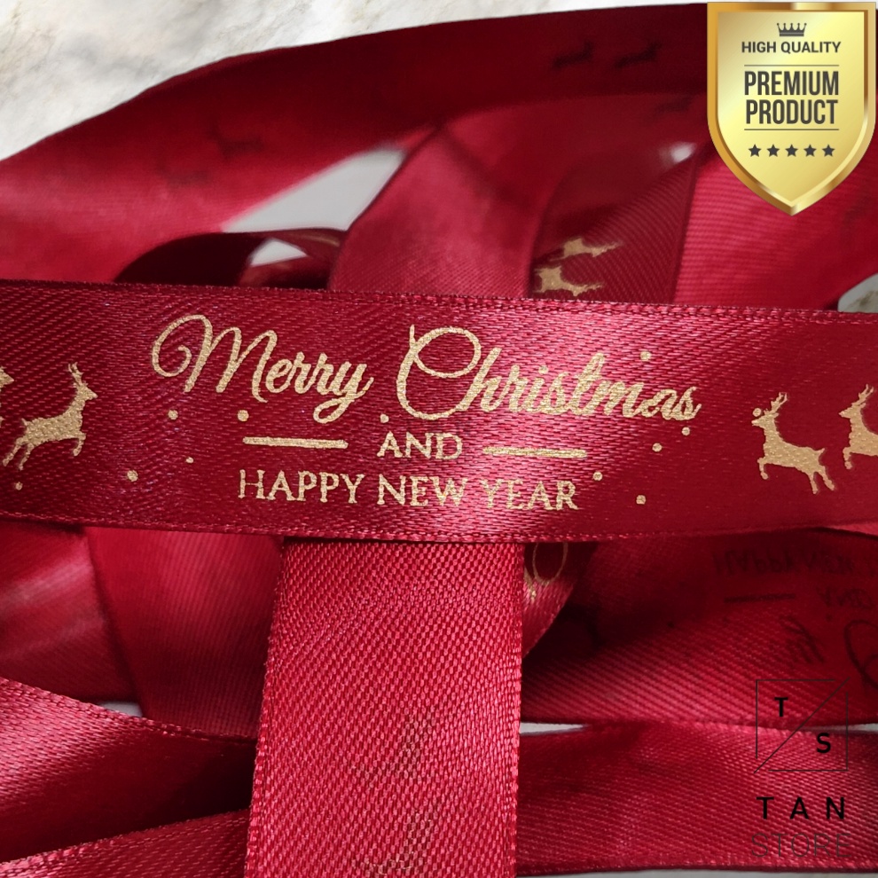 

KUALITAS TERBAIK Wrapping Gift Hampers Box Pita Merry Christmas Selamat Hari Natal