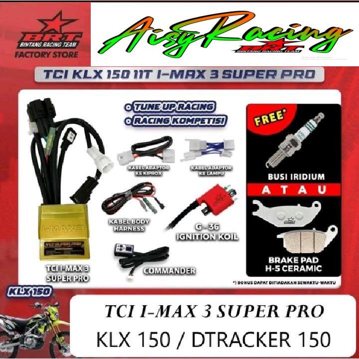 TCI CDI IMAX 3 SUPER PRO + COMMANDER BRT KLX 150 DTRACKER 150