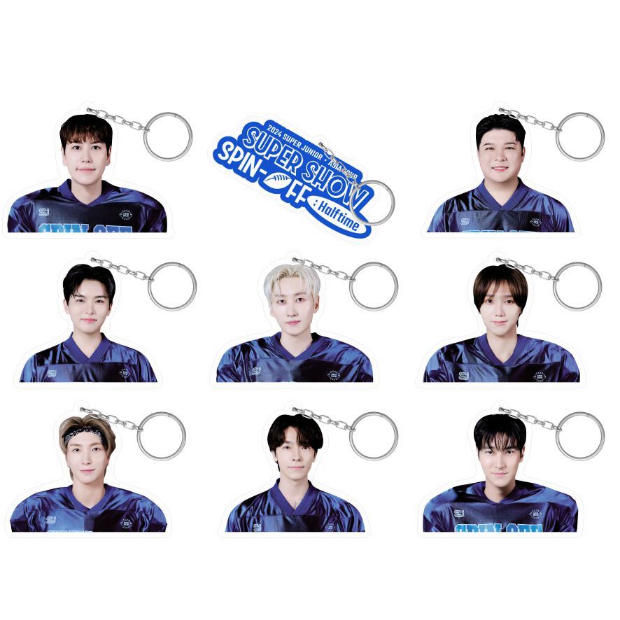 Gantungan Kunci Keyring Super Junior Suju 2024 super show spin off : Halftime