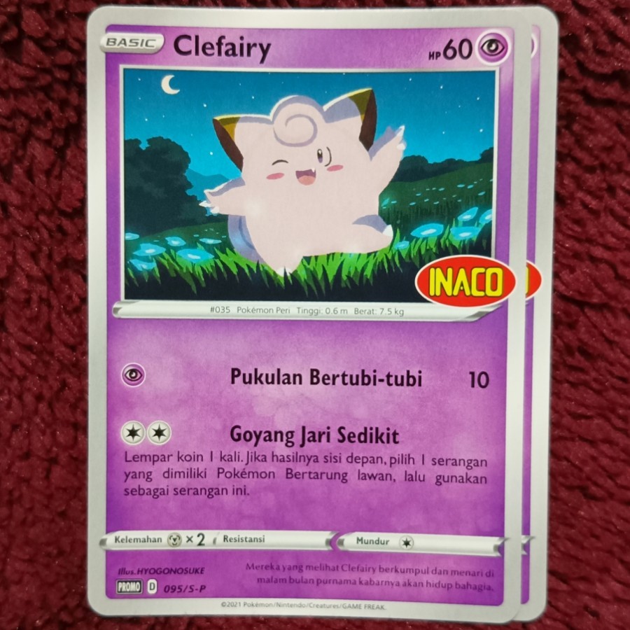 Clefairy Promo INACO 095/S-P - Pokemon TCG Indonesia