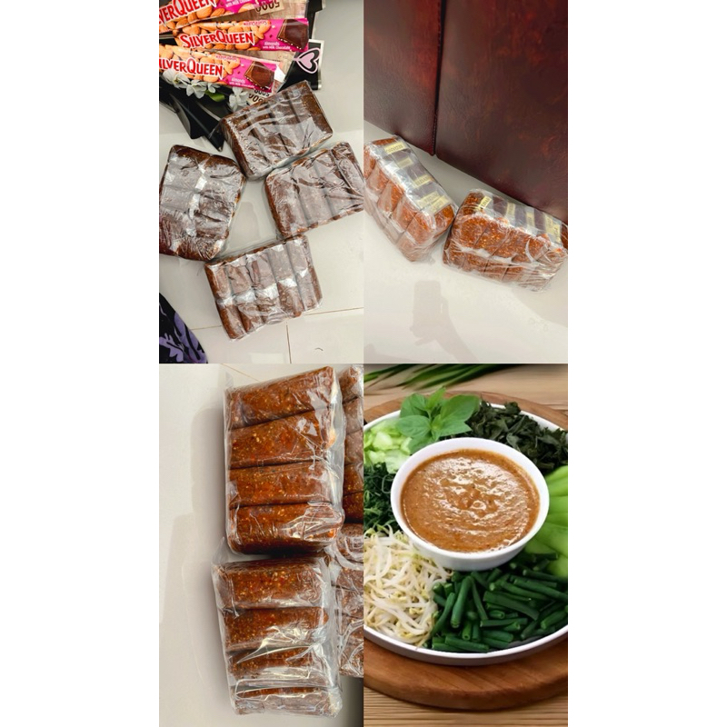 

sambal pecel daun jeruk sedang//pedas