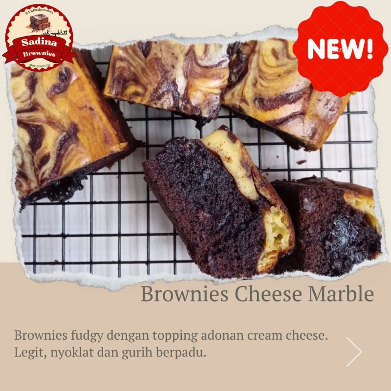 

Sadina Brownies Cheese Marble, brownies fudgy cheese cake, brownies keju