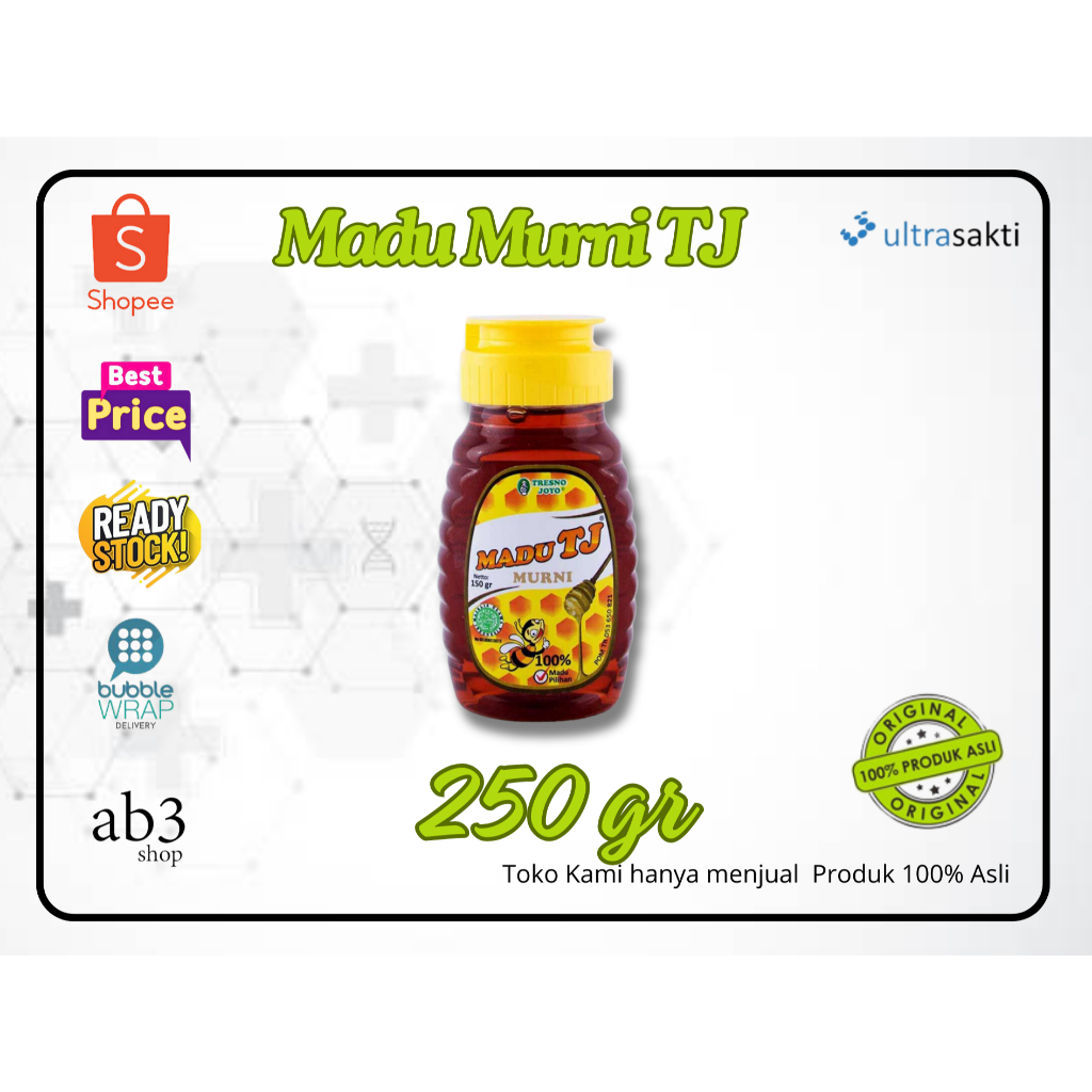 

MADU TJ MURNI 250GR BOTOL MADU ASLI 100% ORIGINAL TERLARIS JAGA KESEHATAN DAN STAMINA