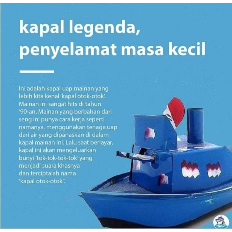 mainan kapal otok otok besar /perahu otok otok kapal jadul