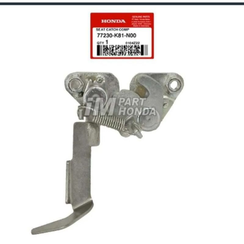 77230-k81-n00 dudukan kunci jok / seat lock beat eco street k81 2016 2017 2018 2019 AHM