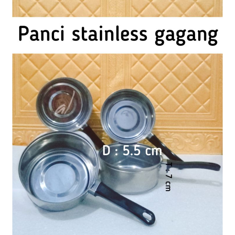 Panci stainless gagang
