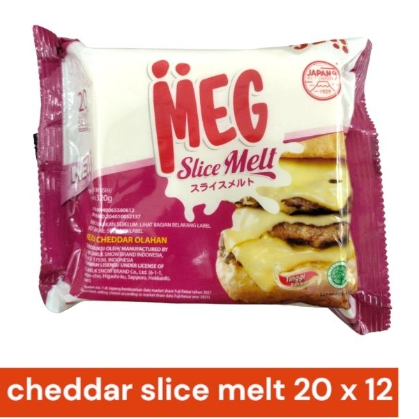 

Keju Meg cheddar slice melt halal