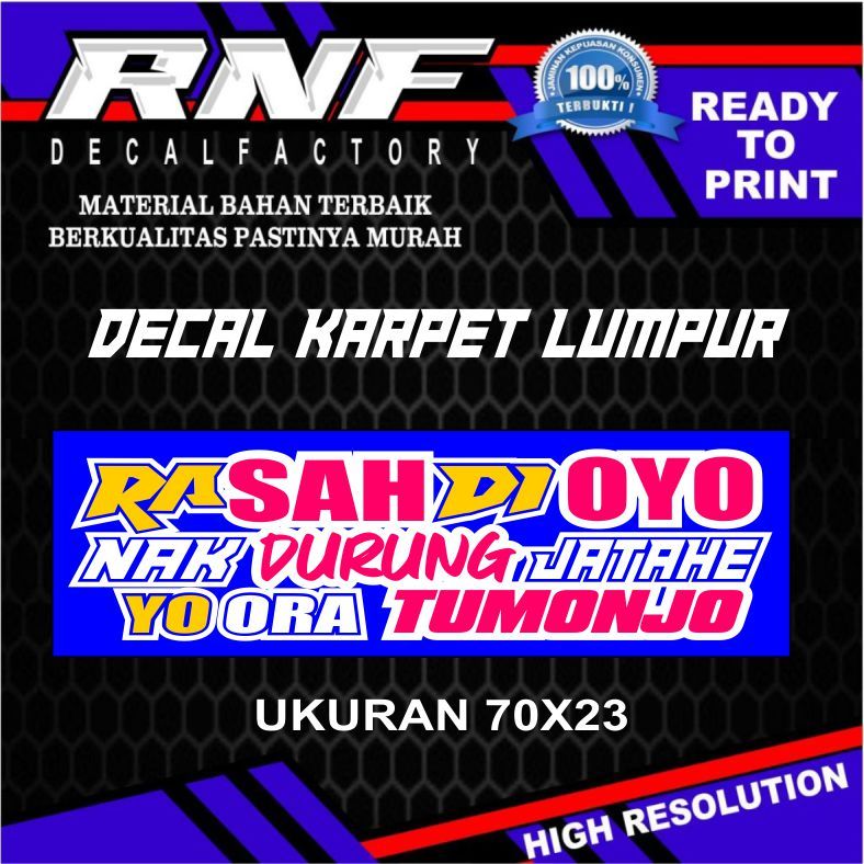 STIKER KARPET TRUK,STIKER KARPET LUMPUR,stiker karpet custom,decal karpet