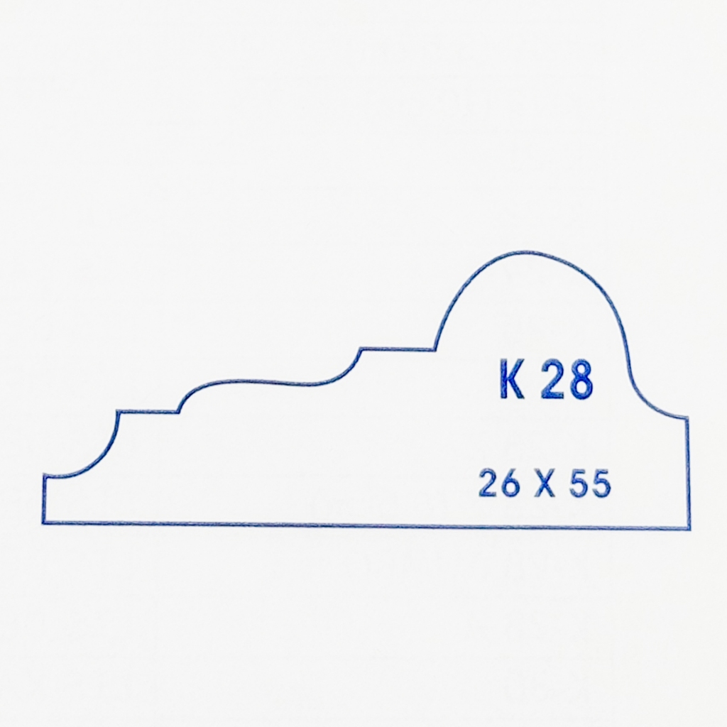 Lis Profil Kayu K28 | Molding Kayu K28 | Molding K28