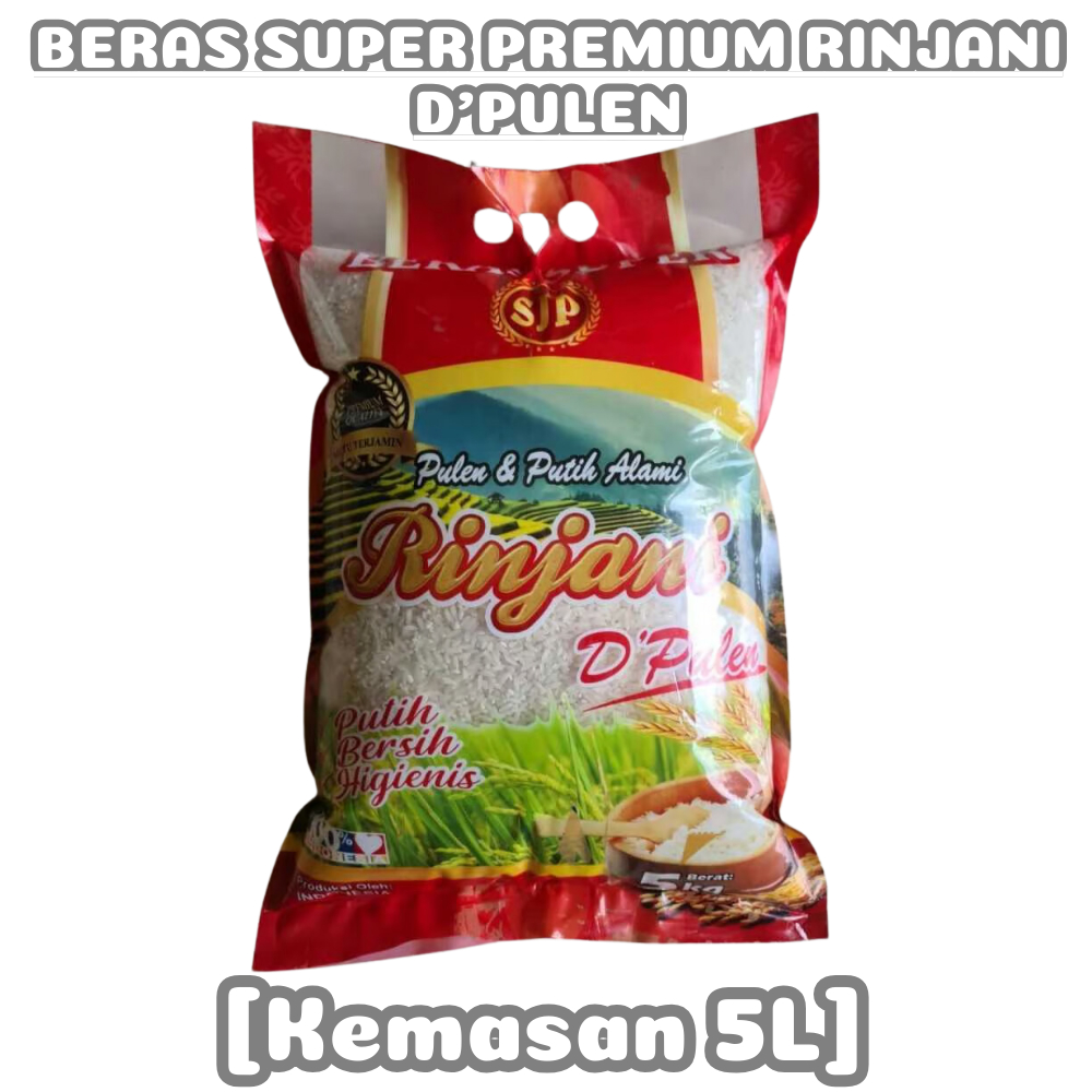 

JUAL BERAS SUPER PREMIUM RINJANI D'PULEN 5L MURAH | SHOPEE INDONESIA