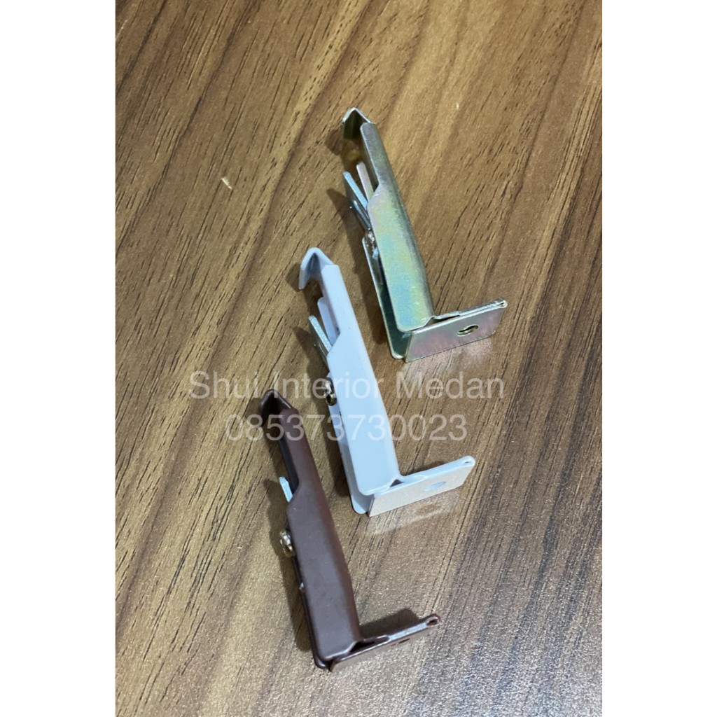 Bracket Single Wall / Kaki Tiang Vitrase Dinding - Putih