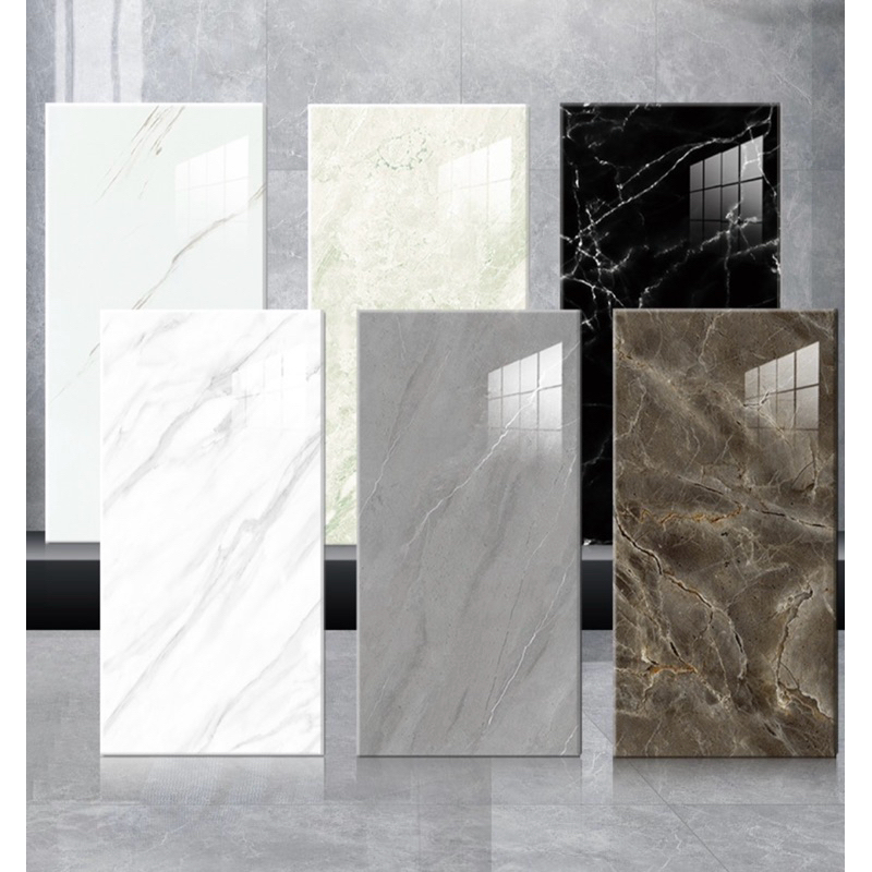 Wallpaper Dinding Vinyl Marble 30 x 60 cm Aluminium Foil  / Vinyl Marble Granit / Sticker Keramik / 