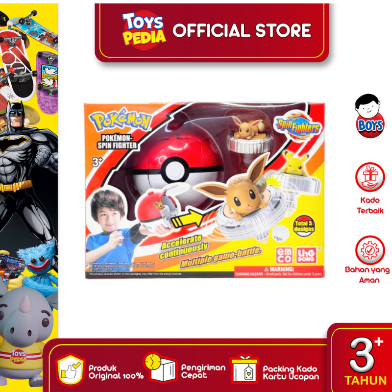 Mainan Pokemon Spin Fighter Eevee