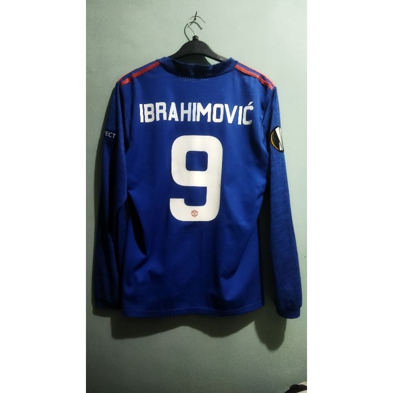 Jersey MU Away LS 2017 Full Patch UEL (Ibrahimovic 9) Player Issue