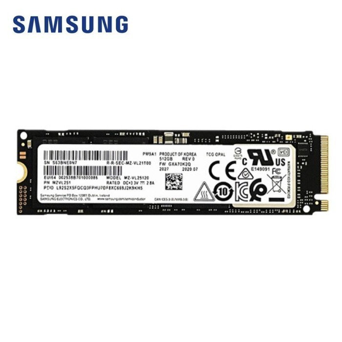 Samsung SSD PM9A1 512GB PCIe NVME M2 2280 - Super Hi Speed
