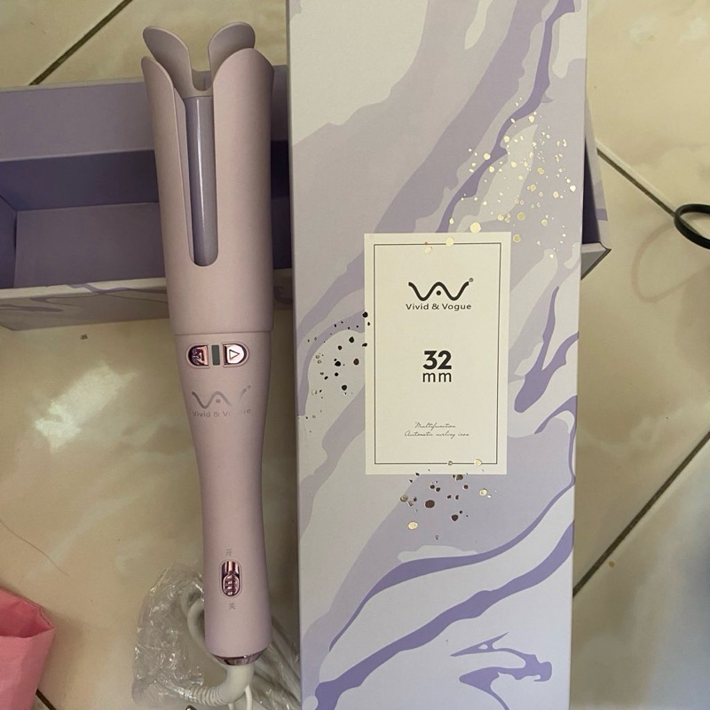 vivid & vogue catokan curly preloved second curl keriting catok vivid and vogue 32mm otomatis curler