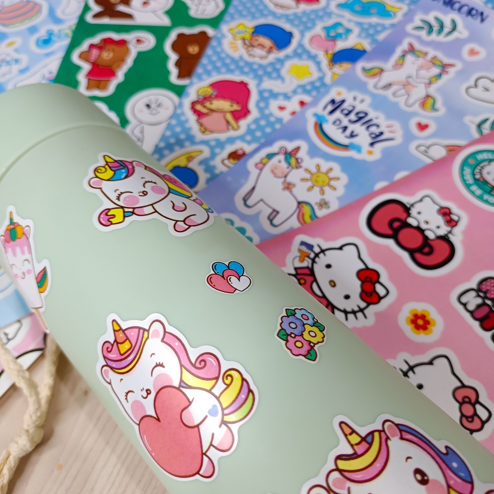 

Stiker Journal Sanrio Hello Kitty Cute My Melody Pastel Scrapbook Waterproof Sticker Aesthetic Deco Planner Album Scrapbook Journal Freebies Notes DIY Hp Laptop