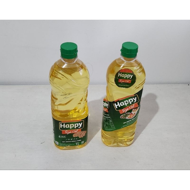 

Happy Soya Oil 1 Liter Minyak Kedelai Minyak Goreng Botol Minyak Sehat Halal