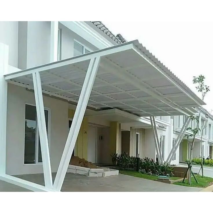 kanopi rumah modern minimalis sidoarjo atap upvc