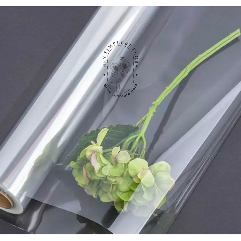 

Plastik OPP Bening / Kertas Cellop Transparan buat Buket Korea size 53x53cm (Harga per 5lembar)