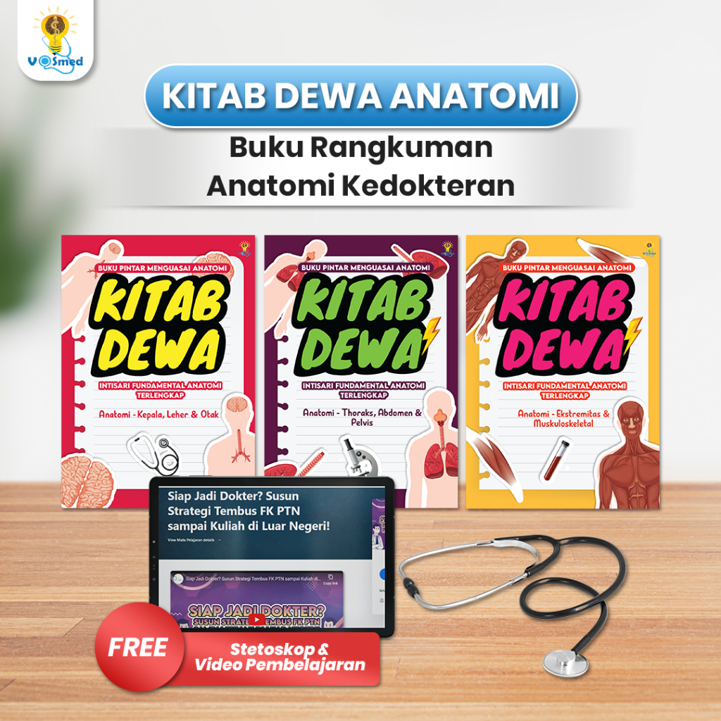 Buku Rangkuman Anatomi Kedokteran Paket Lengkap Kitab Dewa