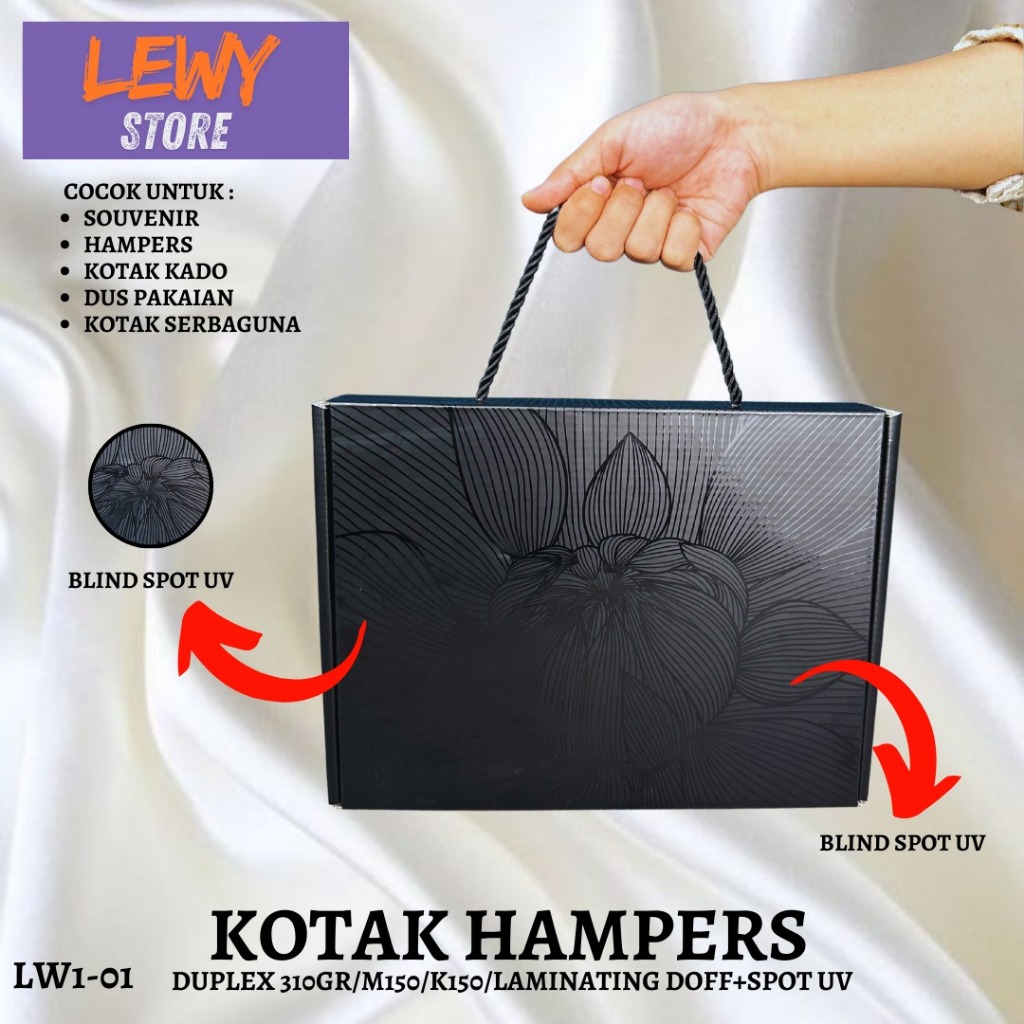 

Kotak Hampers / Box Serba Guna BlindSpot UV Motif Bunga + Tali