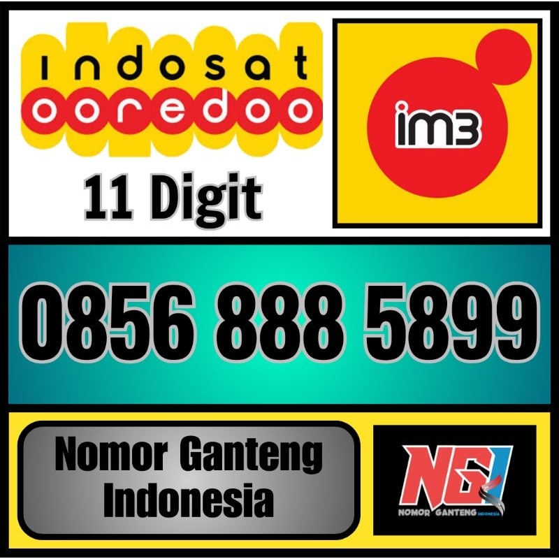 Nomor cantik Indosat im3 ooredoo 888 5899