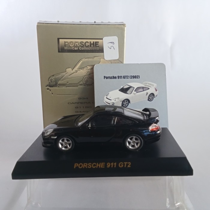 1/64 Kyosho 2002 PORSCHE 911 GT2 BLACK Diecast Car Model(P5)