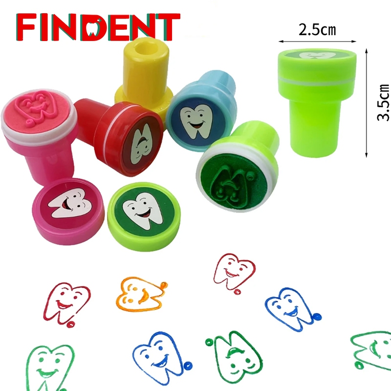 

FINDENT 10 Buah/Kotak Stempel Kartun Bentuk Gigi Lucu untuk Anak-anak Stempel Anak-anak Klinik Gigi Hadiah Siswa Sekolah Hadiah Natal
