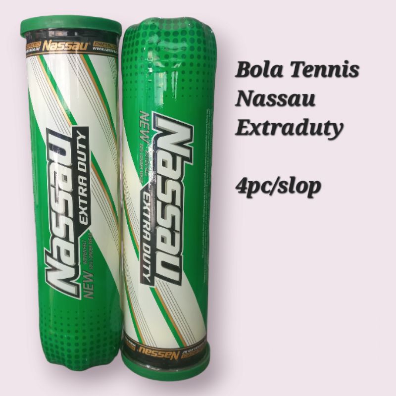 Bola Tennis Nassau Extraduty ORIGINAL /NASSAU HIJAU/BOLA TENNIS LAPANGAN/TENIS LAPANGAN/TENNIS BALL