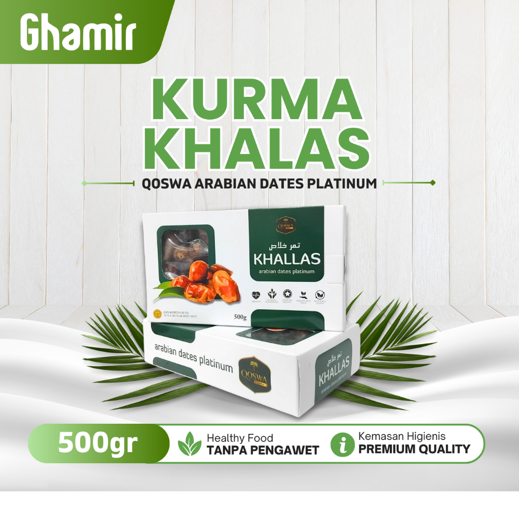 

Kurma Khalas 500gr Qoswa Arabian Dates Platinum ORIGINAL