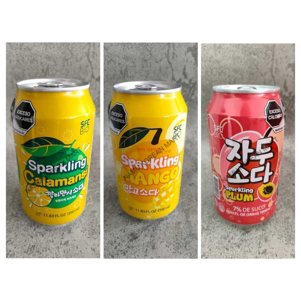 

SFC Sparkling Calamansi 350ml / SparklingMango / Sprakling Plum / Minuman Soda Rasa Buah / Sprakling Water / Korean Drink / Soda Korea