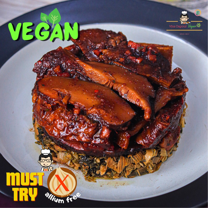 Vinsdapourvegan - Tunnyuk / Daging Kecap Sayur Asin Vegan Homemade Frozen Food Bahan Beku Allium Fre