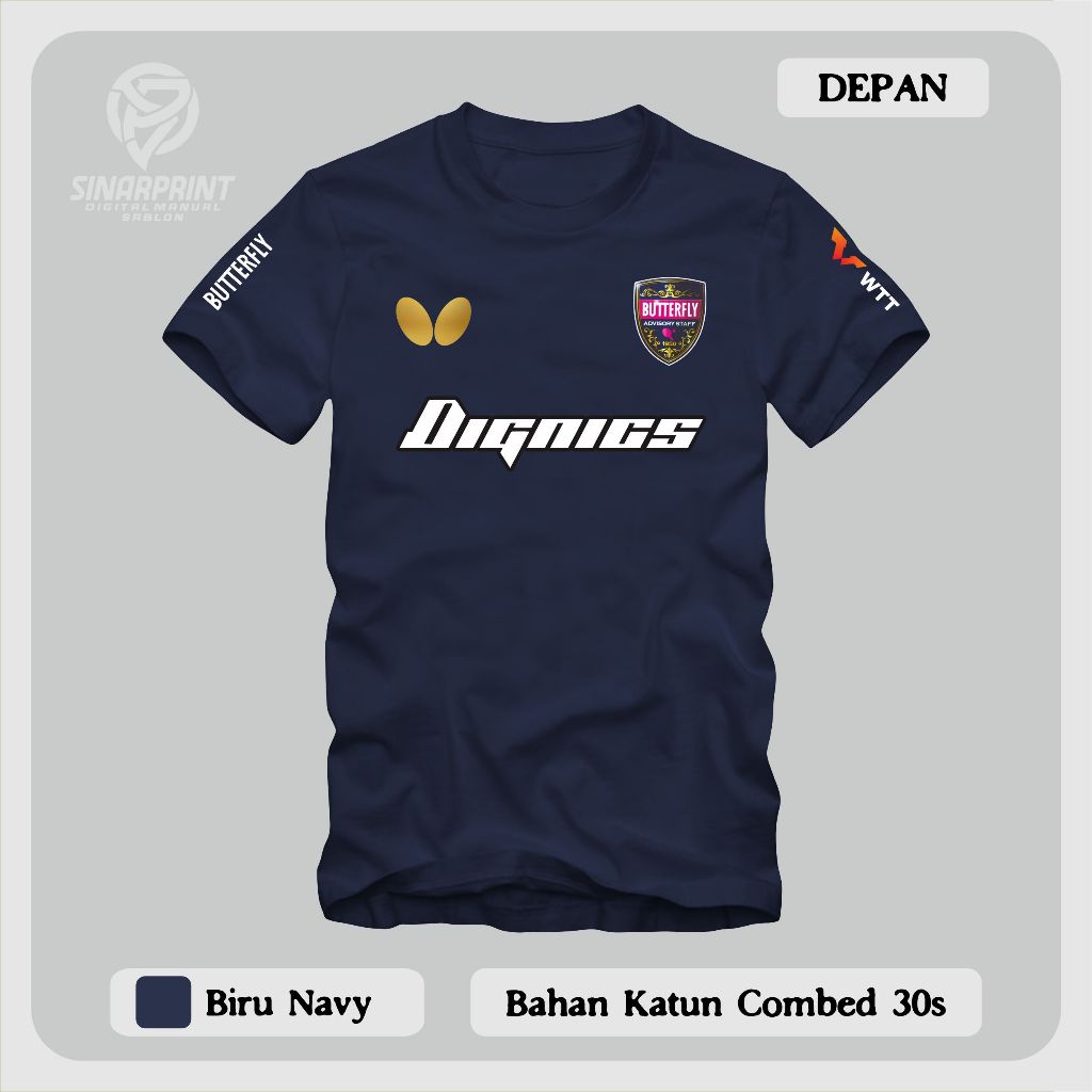 RB Kaos Tenis Meja Lokal Dignic BaTerply Pingpong